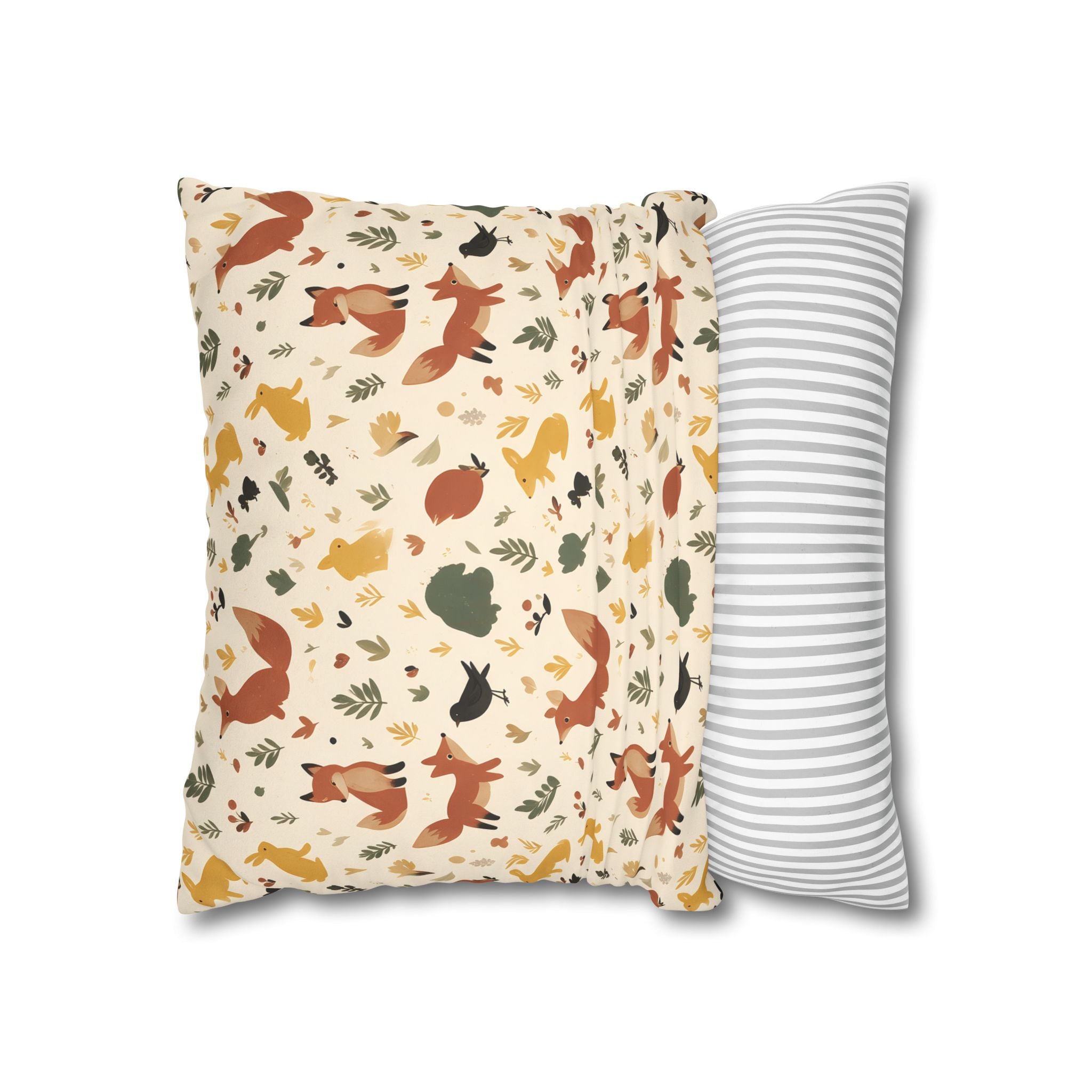 Woodland Fox & Hare Cushion Cover