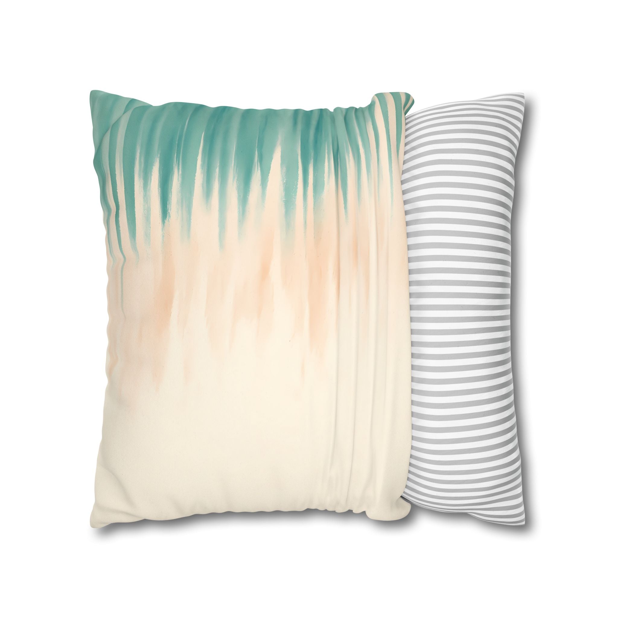 Asymmetric Coastal Stripe Cushion Cover