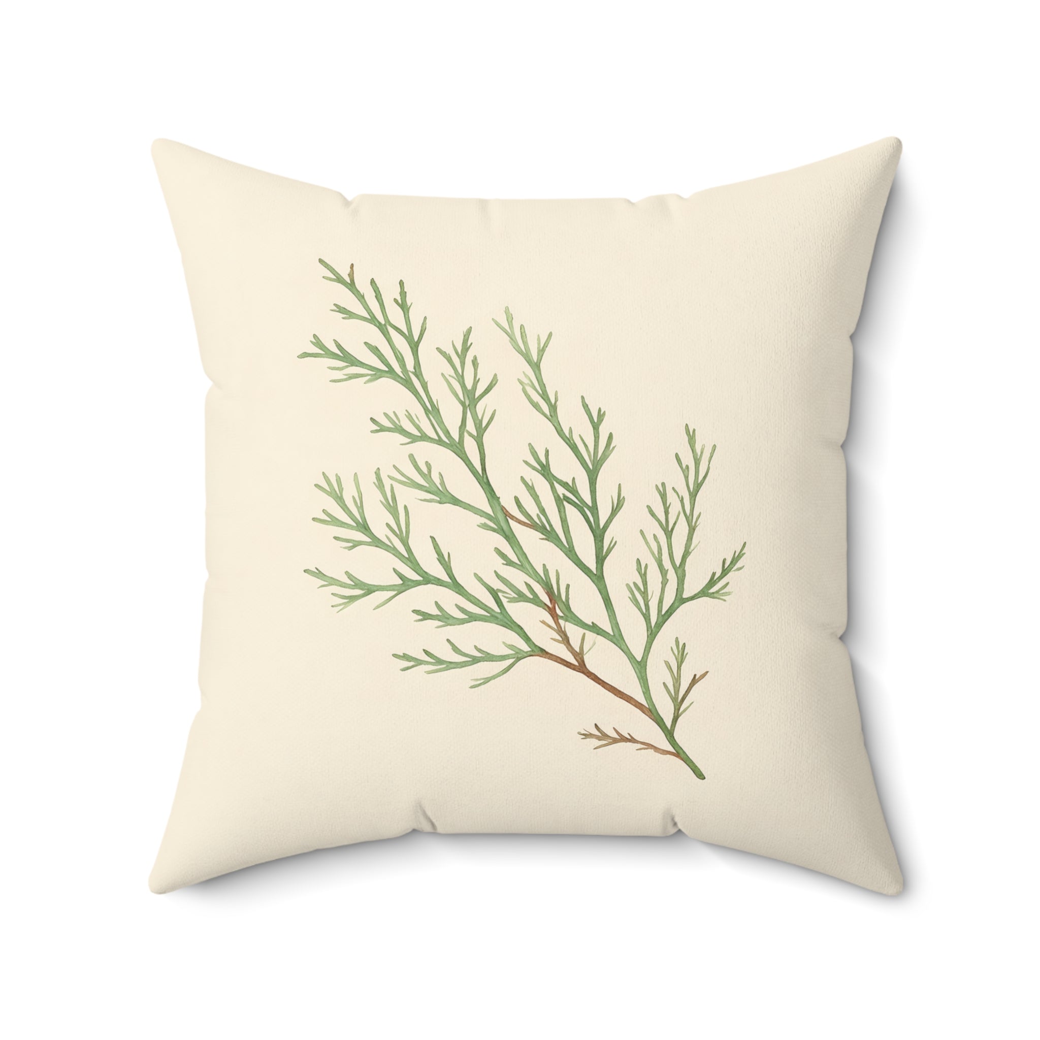 Sage Sprig Throw Pillow