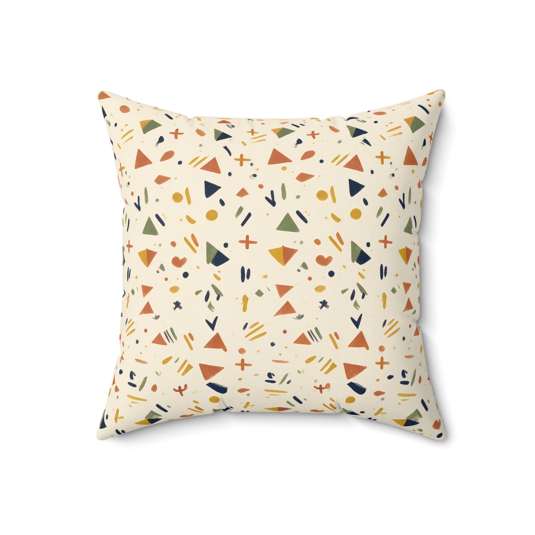 Afrohemian Geometric Throw Pillow with Insert