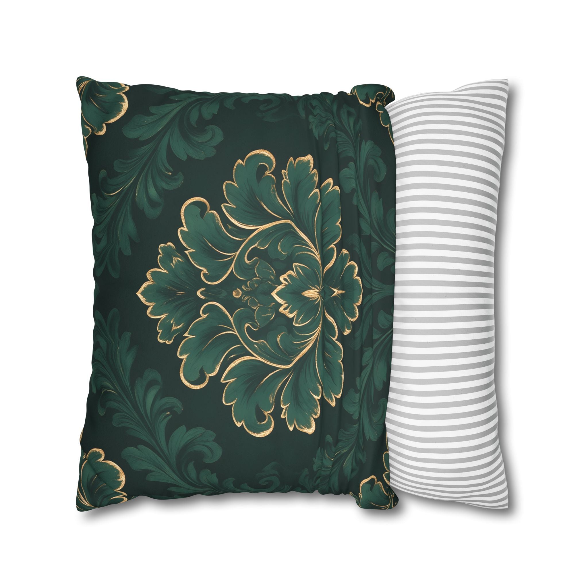 Emerald Damask Pillow Case