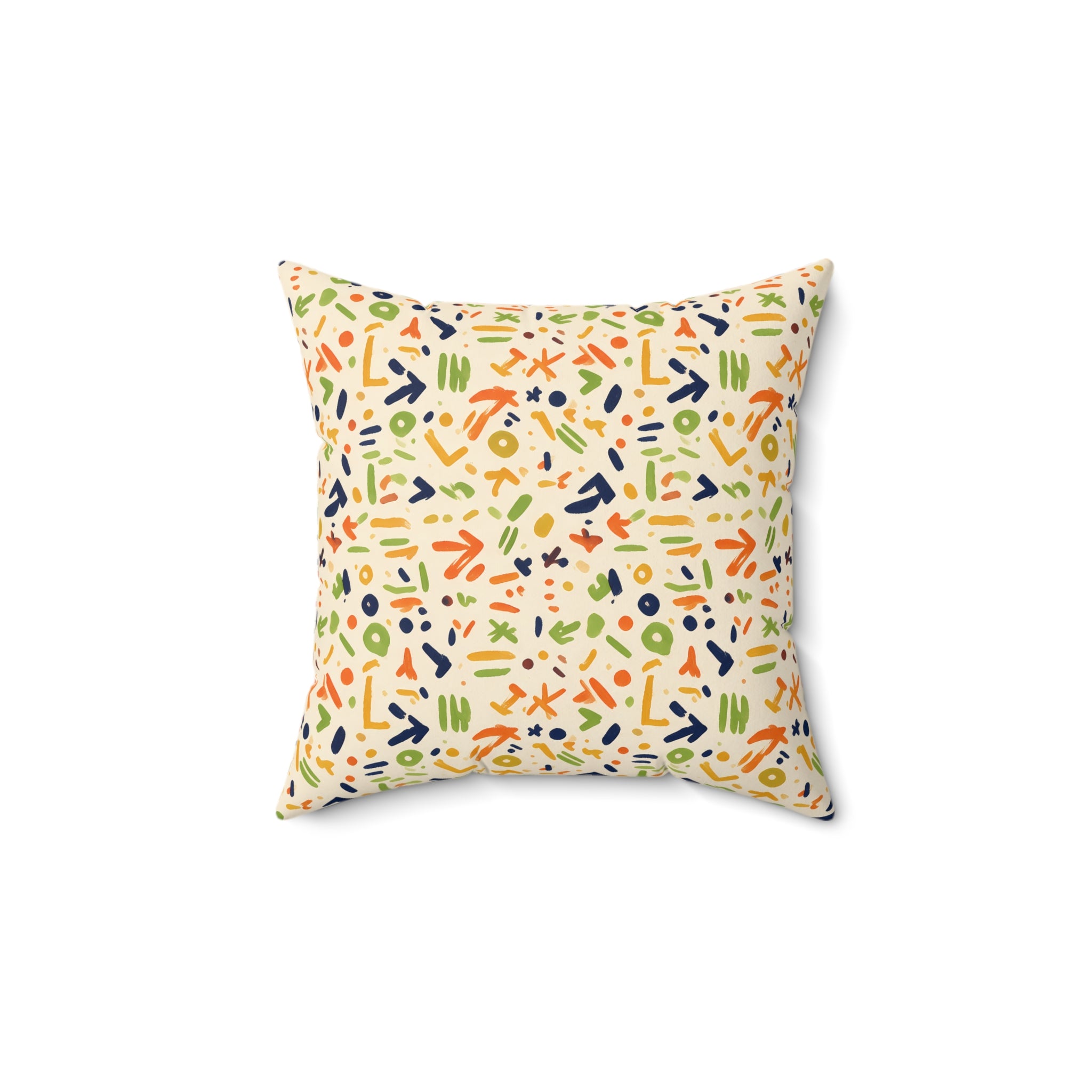 Eclectic Bogolan Throw Pillow