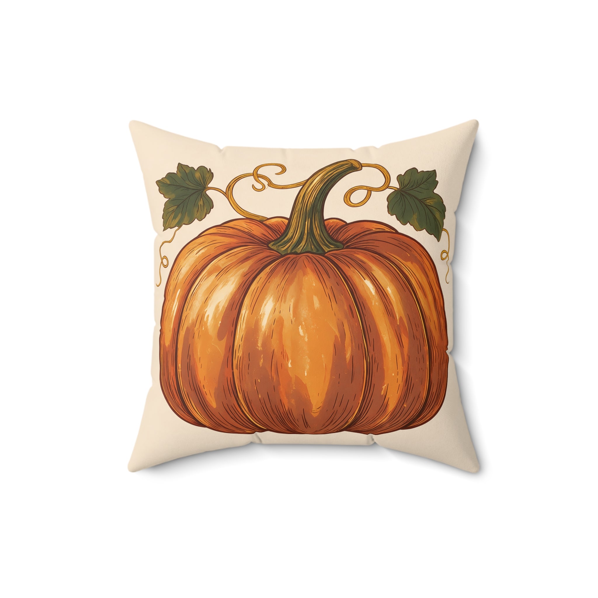 Vintage Pumpkin Throw Pillow