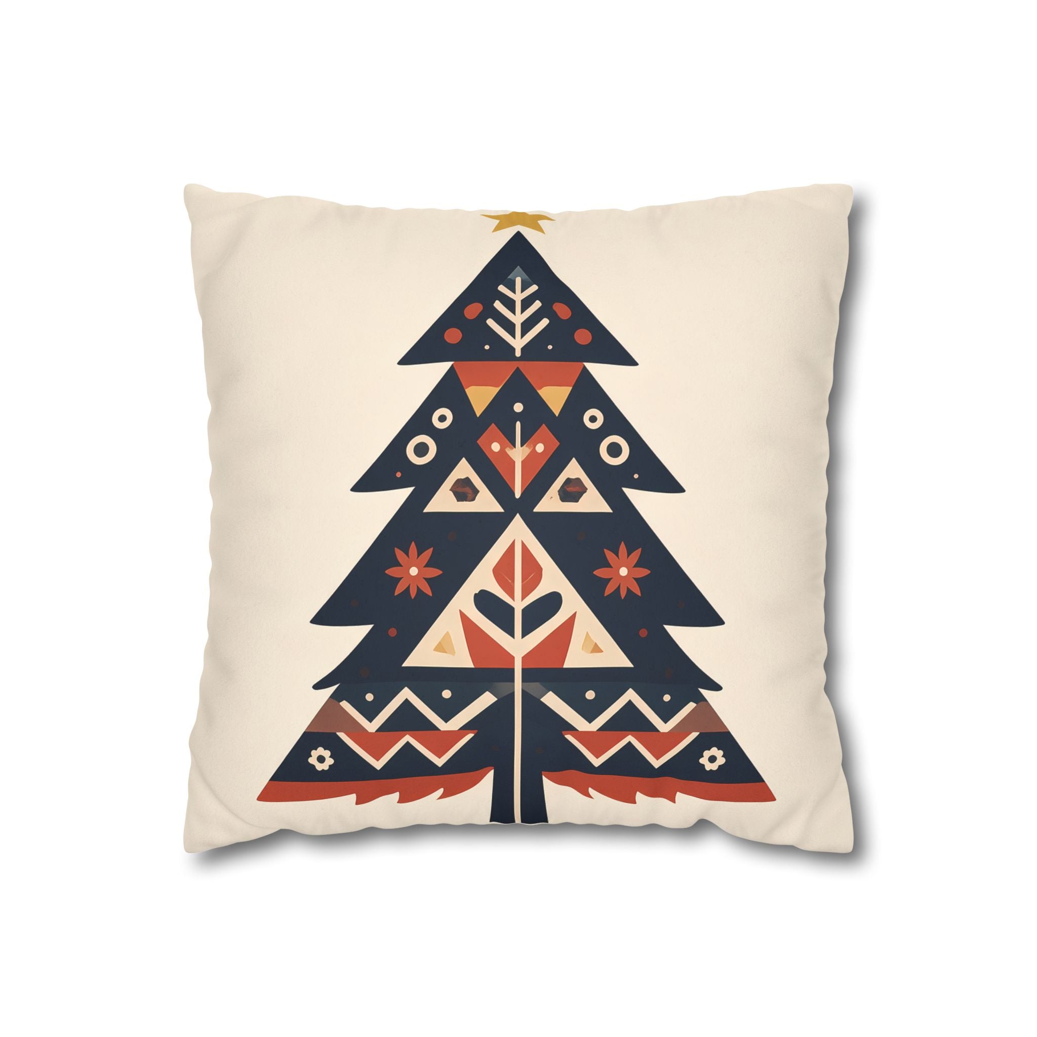 Nordic Christmas Tree Pillow Cover