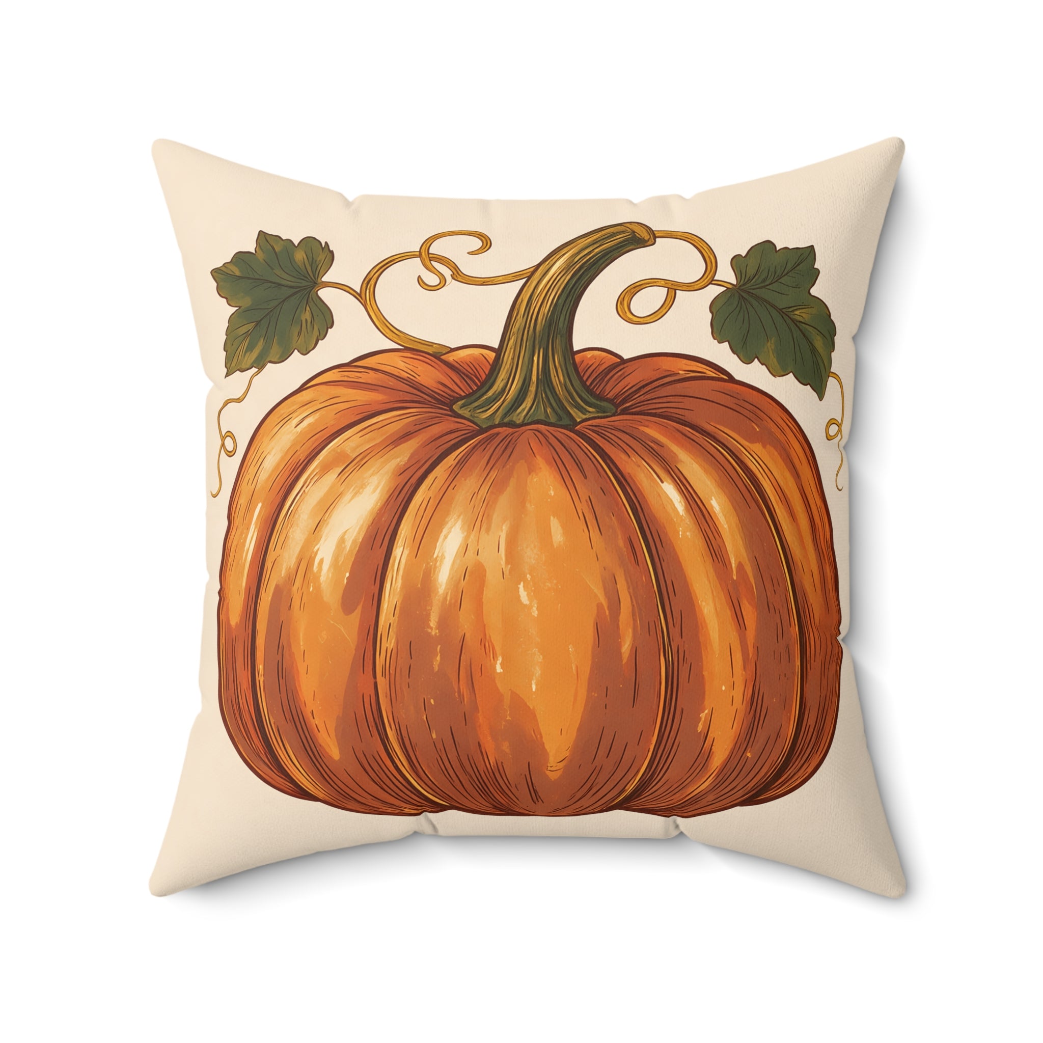 Vintage Pumpkin Throw Pillow