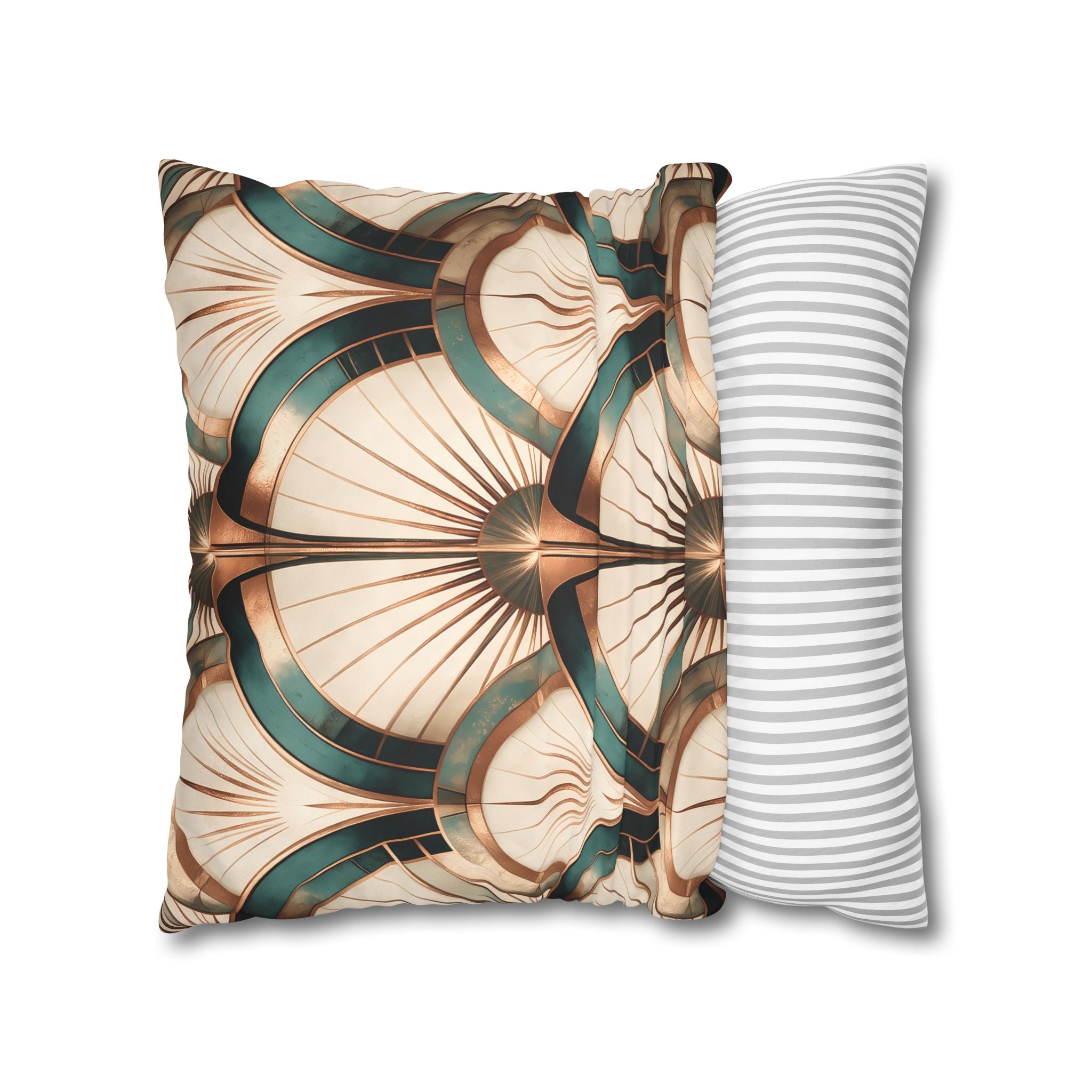 Patina Teal Throw Pillow Cover