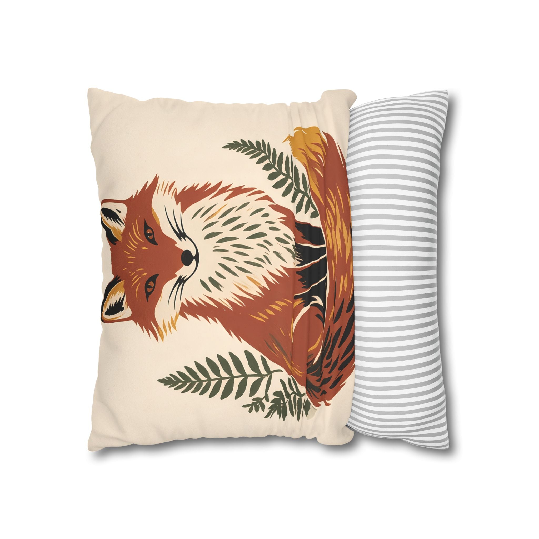 Fox Throw Pillow Cover
