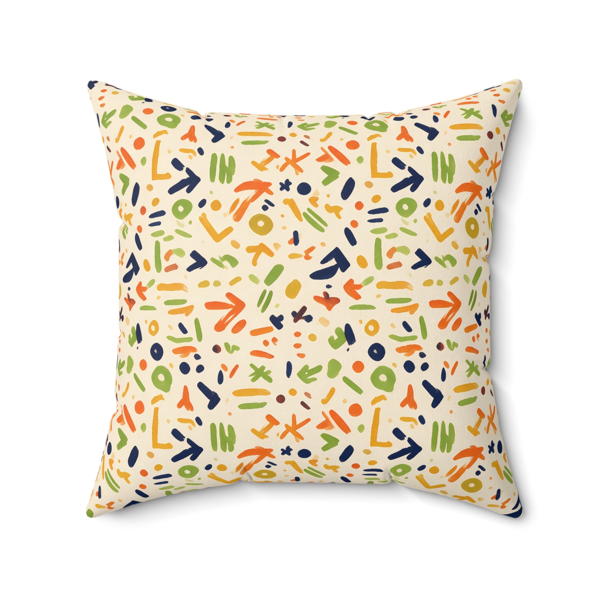 Eclectic Bogolan Throw Pillow