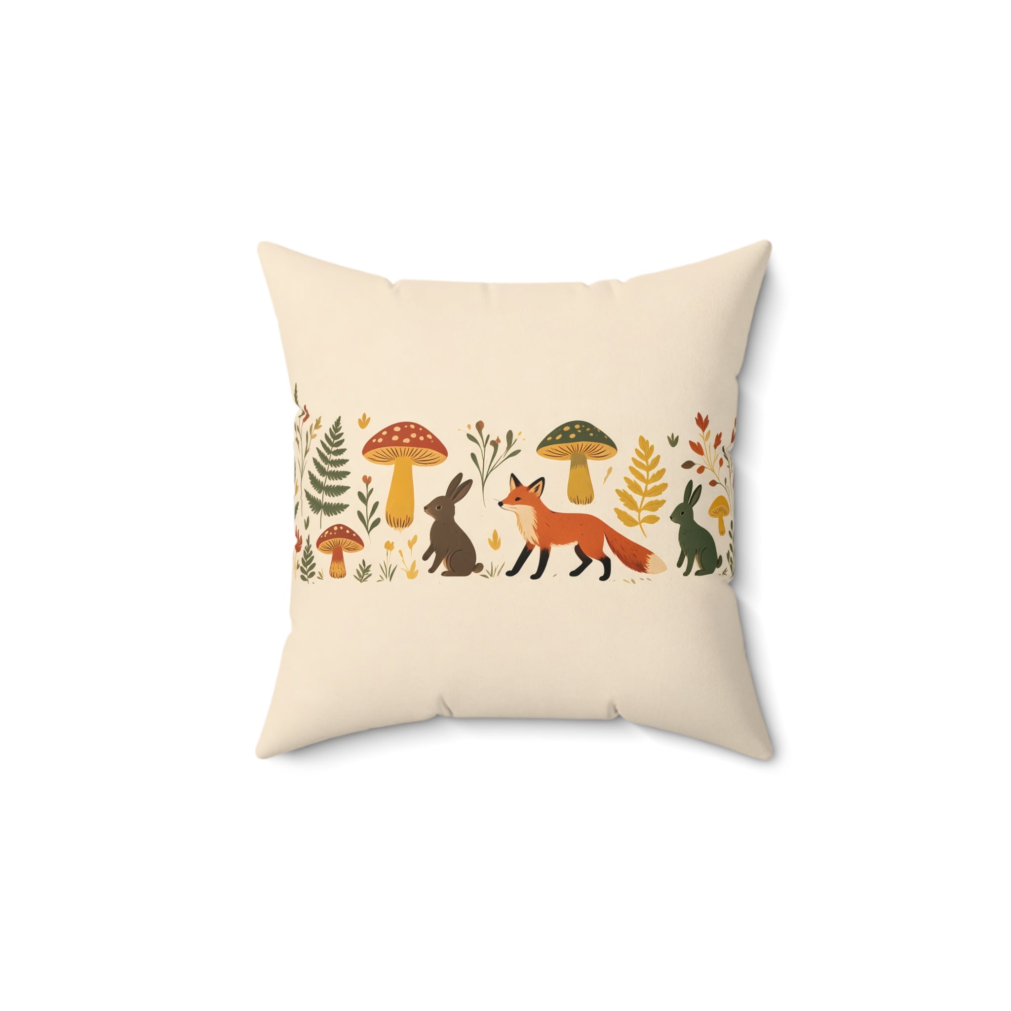 Woodland Animal Throw Pillow