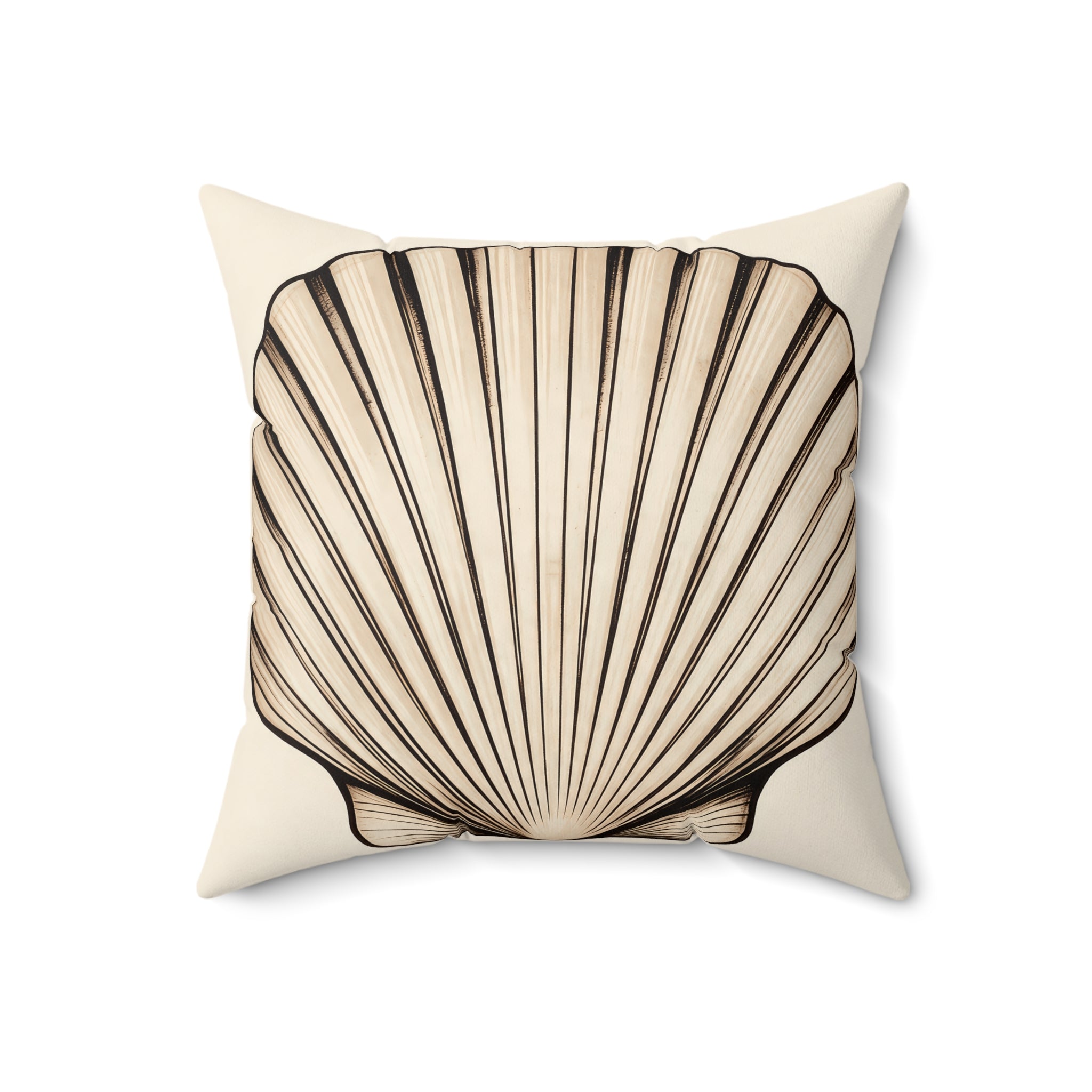 Beach House Scallop Shell Pillow