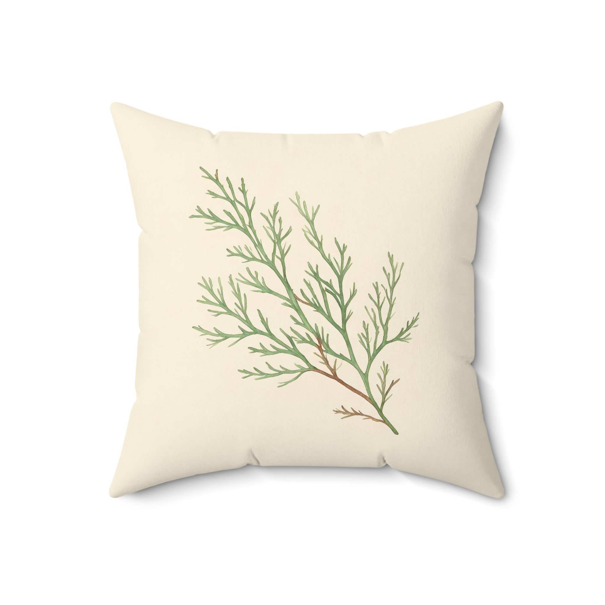 Sage Sprig Throw Pillow