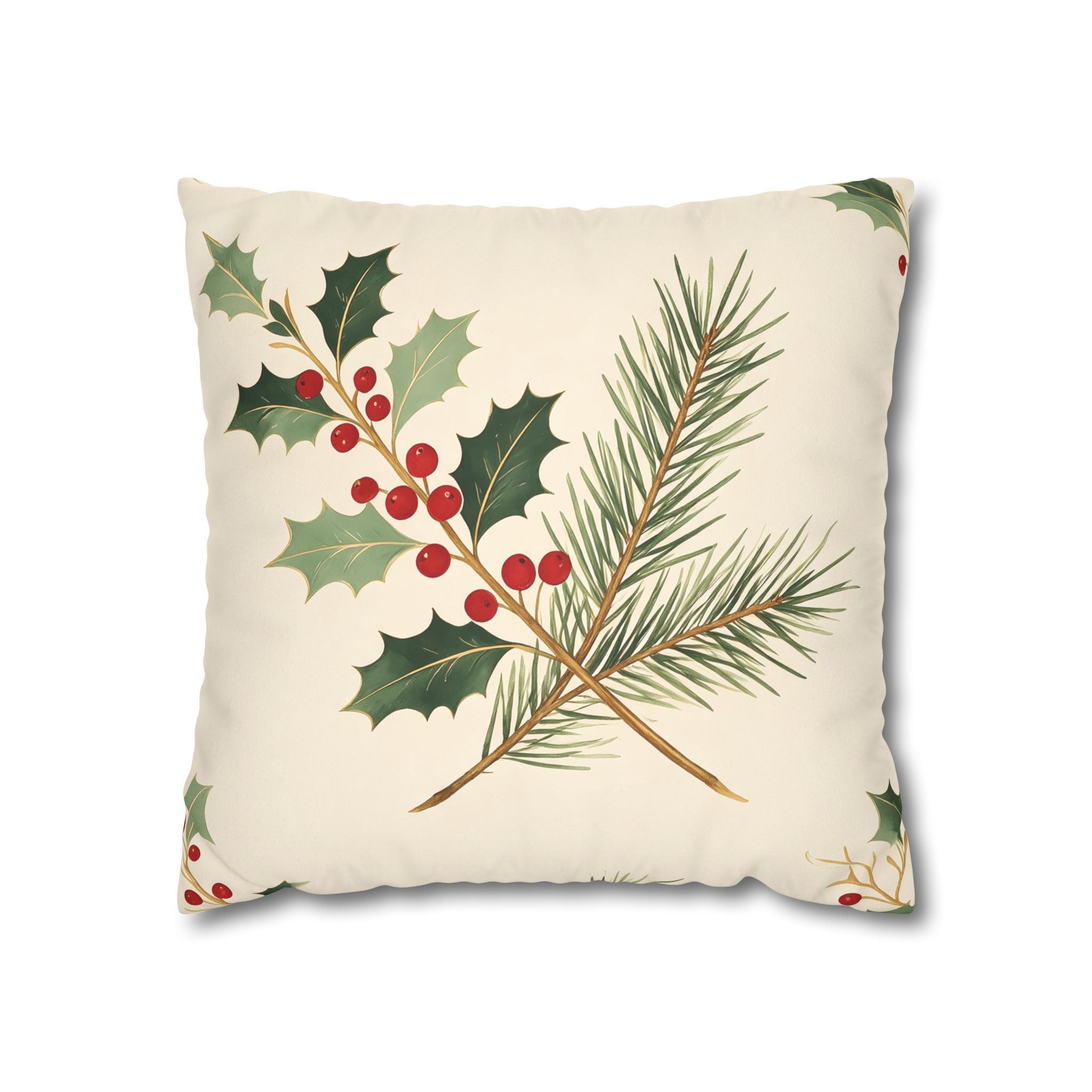 Holly Berry Cushion Cover